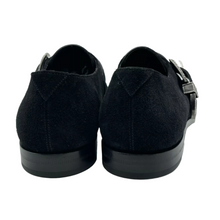 Load image into Gallery viewer, Yves Saint Laurent Charles Suede Loafer Dress Shoes Black
