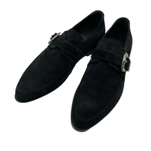Load image into Gallery viewer, Yves Saint Laurent Charles Suede Loafer Dress Shoes Black