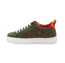 Load image into Gallery viewer, MCM Leather Low-top Sneaker Green