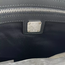 Load image into Gallery viewer, MCM Robot Design Leather Wristlet Pouch Bag Silver