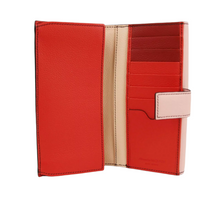 Load image into Gallery viewer, Alexander McQueen Skull Leather Continental Trifold Wallet Pink