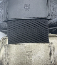 Load image into Gallery viewer, MCM Visetos Leather/Nylon 4-in-1 Sling Belt Bag Black