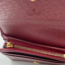 Load image into Gallery viewer, Gucci Supreme GG Canvas Floral Coin Leather Wallet Red