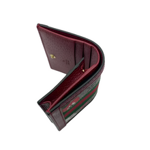 Load image into Gallery viewer, Gucci Supreme GG Canvas Floral Coin Leather Wallet Red
