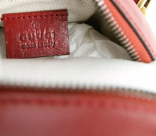 Load image into Gallery viewer, Gucci Calfskin Mini Leather Basketball Shaped Crossbody Bag Red