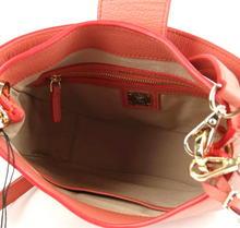 Load image into Gallery viewer, MCM Trisha Small Cocoa Studded Leather Crossbody Bag Pink