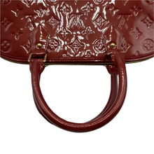 Load image into Gallery viewer, Louis Vuitton Women's Alma GM Monogram Patent Leather Satchel Bag Red