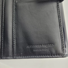 Load image into Gallery viewer, Alexander McQueen Patent Leather Continental Wallet Dark Navy