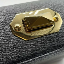 Load image into Gallery viewer, Alexander McQueen Box 19 Bag w/Gold Hardware Leather Crossbody Bag Black
