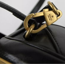 Load image into Gallery viewer, Gucci Calfskin Mini Basketball Shape Leather Crossbody Bag Black