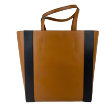 Load image into Gallery viewer, Alexander McQueen Signature Shopper Leather Tote Bag Brown