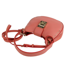 Load image into Gallery viewer, MCM Trisha Small Cocoa Studded Leather Crossbody Bag Pink