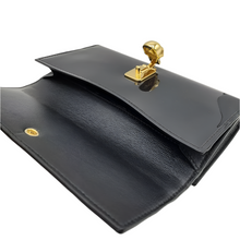 Load image into Gallery viewer, Alexander McQueen Patent Leather Continental Wallet Dark Navy