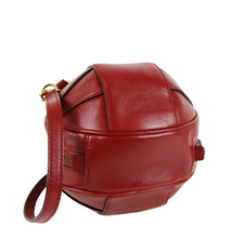 Load image into Gallery viewer, Gucci Calfskin Mini Leather Basketball Shaped Crossbody Bag Red