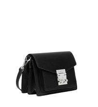 Load image into Gallery viewer, MCM Tracy Patricia Women's Leather Mini Crossbody Bag Black