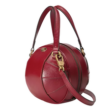Load image into Gallery viewer, Gucci Calfskin Mini Leather Basketball Shaped Crossbody Bag Red