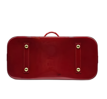 Load image into Gallery viewer, Louis Vuitton Women's Alma GM Monogram Patent Leather Satchel Bag Red