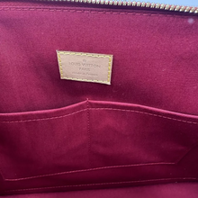 Load image into Gallery viewer, Louis Vuitton Women's Alma GM Monogram Patent Leather Satchel Bag Red