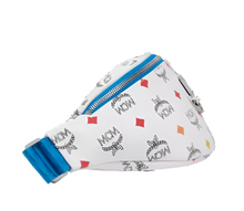Load image into Gallery viewer, MCM Visetos Canvas Belt Bag White