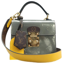 Load image into Gallery viewer, LOUIS VUITTON Spring Street Monogram Patent Leather Satchel Bag Bicolor