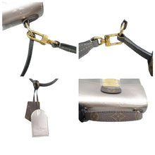 Load image into Gallery viewer, LOUIS VUITTON Spring Street Monogram Patent Leather Satchel Bag Silver