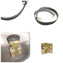 Load image into Gallery viewer, LOUIS VUITTON Spring Street Monogram Patent Leather Satchel Bag Silver