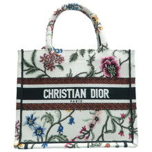 Load image into Gallery viewer, Christian Dior Book Tote Fabric Tote Bag White