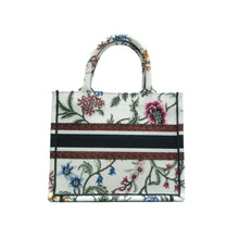 Load image into Gallery viewer, Christian Dior Book Tote Fabric Tote Bag White
