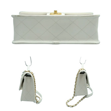 Load image into Gallery viewer, Christian Dior Book Tote Mini Leather Satchel Bag White