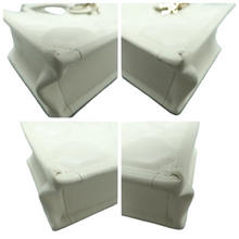 Load image into Gallery viewer, Christian Dior Book Tote Mini Leather Satchel Bag White