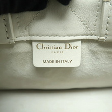 Load image into Gallery viewer, Christian Dior Book Tote Mini Leather Satchel Bag White