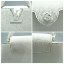 Load image into Gallery viewer, Louis Vuitton Capucines Leather Satchel Bag White