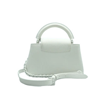 Load image into Gallery viewer, Louis Vuitton Capucines Leather Satchel Bag White