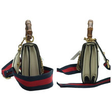 Load image into Gallery viewer, GUCCI Dionysus Bamboo Leather Satchel Bag White
