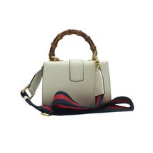Load image into Gallery viewer, GUCCI Dionysus Bamboo Leather Satchel Bag White