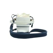 Load image into Gallery viewer, Christian Dior Dior Vibe Bucket Leather Satchel Bag White
