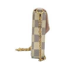 Load image into Gallery viewer, LOUIS VUITTON Félicie Pochette Damier Azur Canvas Chain Shoulder bag White