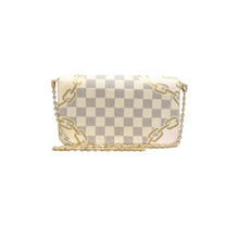 Load image into Gallery viewer, LOUIS VUITTON Felicie Damier Azur Canvas Shoulder Bag White