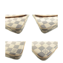 Load image into Gallery viewer, LOUIS VUITTON Félicie Pochette Damier Azur Canvas Chain Shoulder bag White