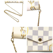 Load image into Gallery viewer, LOUIS VUITTON Felicie Damier Azur Canvas Shoulder Bag White