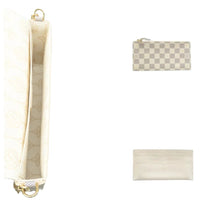 Load image into Gallery viewer, LOUIS VUITTON Felicie Damier Azur Canvas Shoulder Bag White