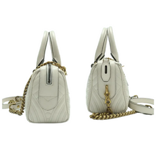 Load image into Gallery viewer, GUCCI GG Marmont Leather Satchel Bag White