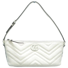 Load image into Gallery viewer, Gucci GG Marmont Matelasse Chevron Leather Shoulder Bag White