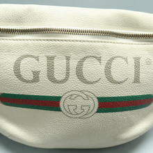 Load image into Gallery viewer, GUCCI Print Leather Belt Bag White