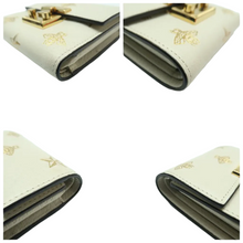 Load image into Gallery viewer, GUCCI Leather Padlock Bee Wallet White
