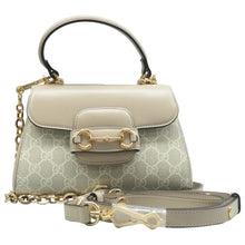 Load image into Gallery viewer, Gucci Horsebit 1955 GG Supreme Monogram Shoulder Bag Beige