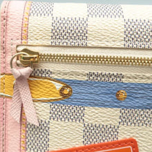 Load image into Gallery viewer, Louis Vuitton Weekend Pochette Damier Azur Canvas Shoulder Bag White