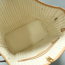 Load image into Gallery viewer, Louis Vuitton Neverfull MM W/P Damier Azur Canvas Shoulder Bag White