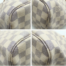 Load image into Gallery viewer, Louis Vuitton Neverfull MM W/P Damier Azur Canvas Shoulder Bag White