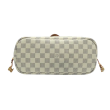 Load image into Gallery viewer, Louis Vuitton Neverfull PM W/P Damier Azur Canvas Shoulder Bag White